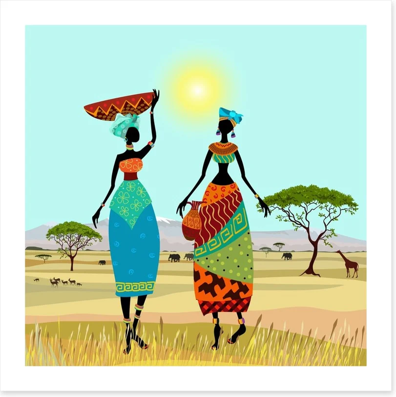 African women on the plains - Image 2