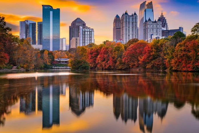 Atlanta fall reflections