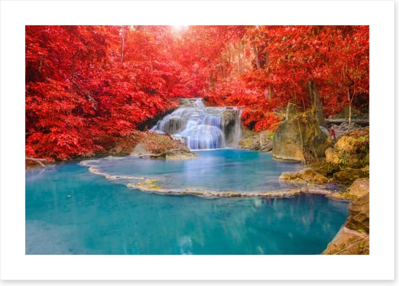 Autumn at Erawan waterfall - Image 2