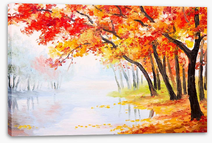 Autumn lake reflections - Image 2