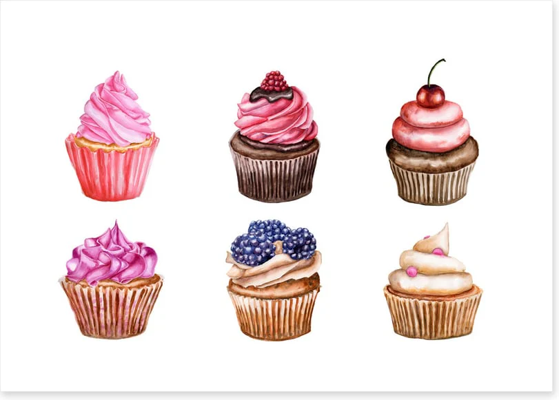 Berry cherry cupcakes - Image 2