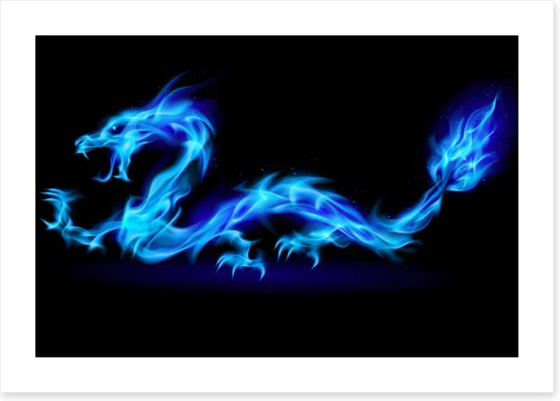 Blue fire dragon - Image 2