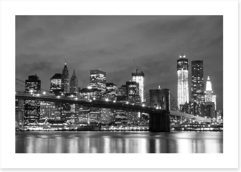 Brooklyn Bridge at night - Image 2