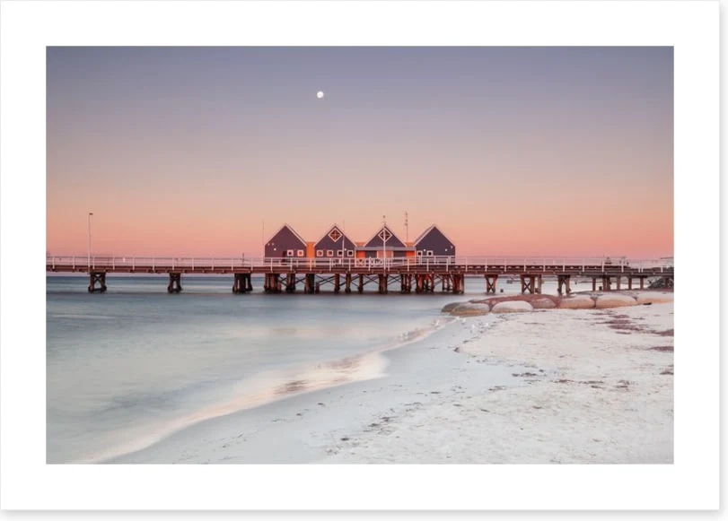 Busselton Jetty moonrise - Image 2