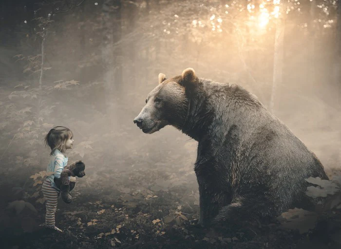 Teddy meets bear