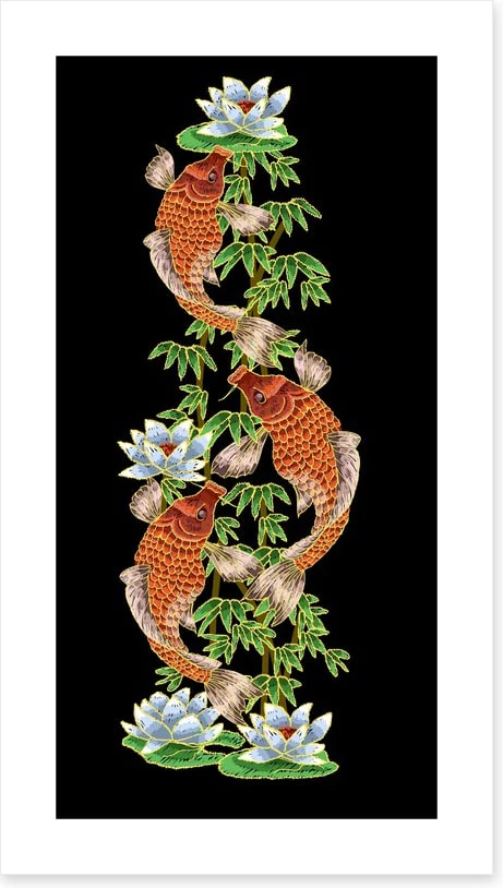 Carp fish and lotus - Image 2