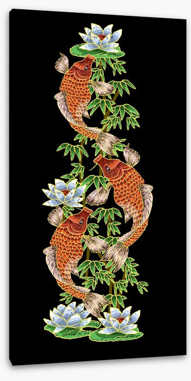 Carp fish and lotus - Image 2
