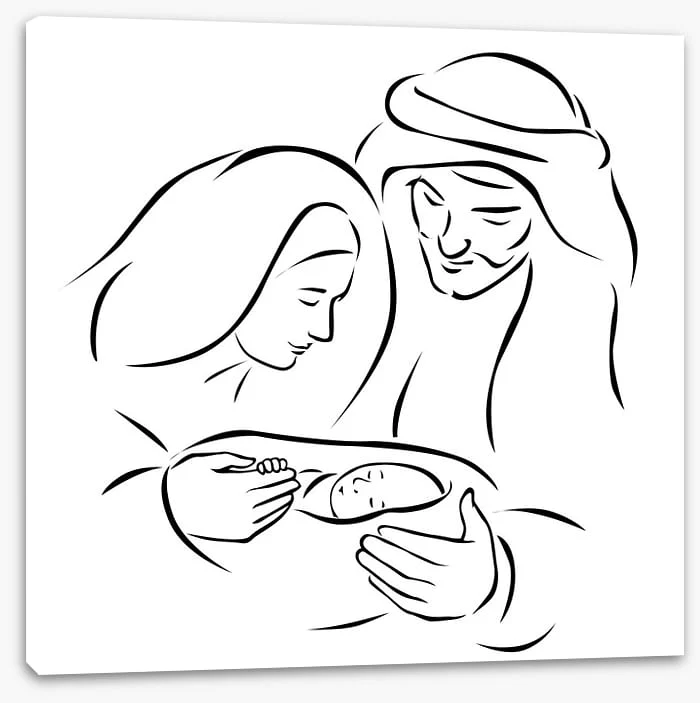 Nativity with holy family - Image 2
