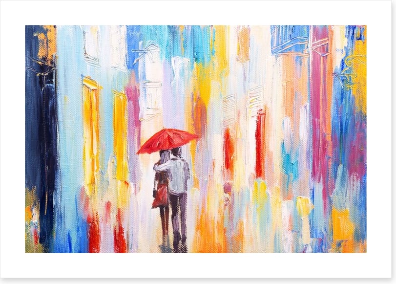 Couple in the rain - Image 2