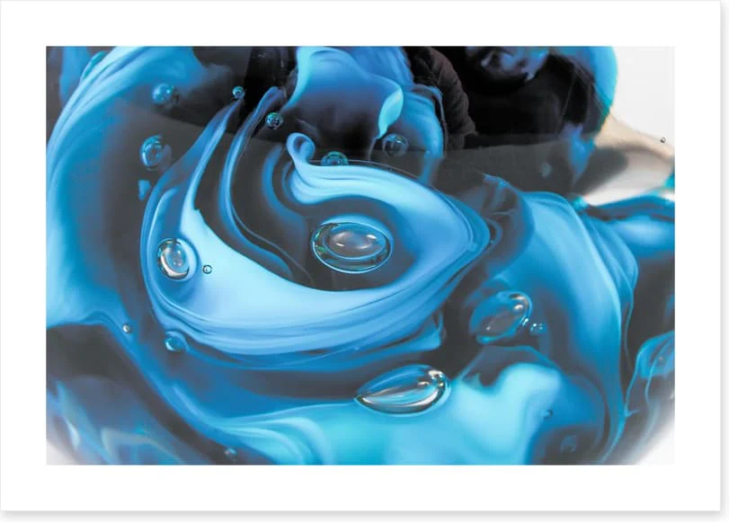 Droplets in blue - Image 2