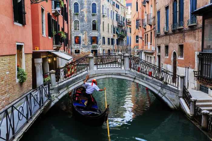 Ducking gondolier