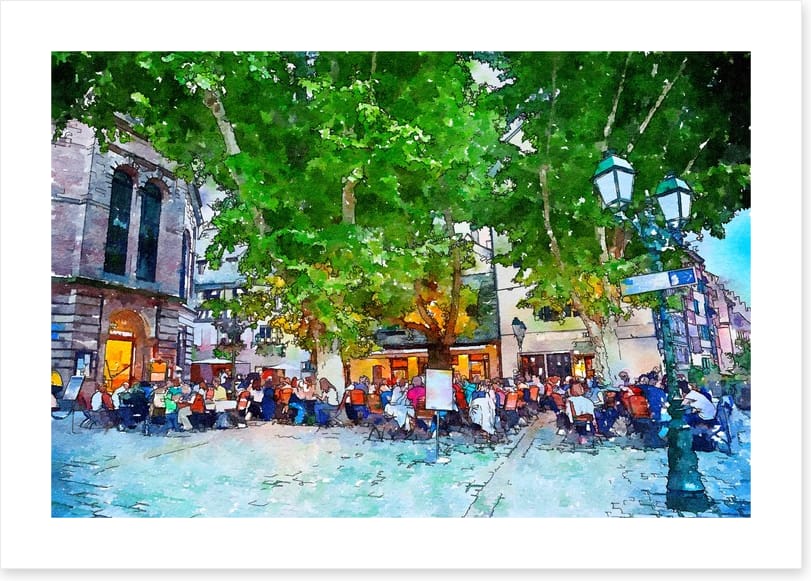 Dusk at the cafe - Image 2