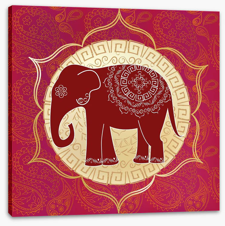 Elephant lotus mandala - Image 2
