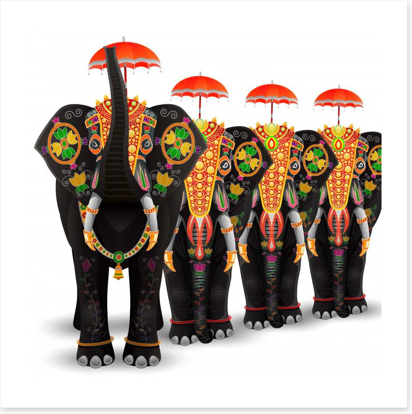 Elephant procession - Image 2