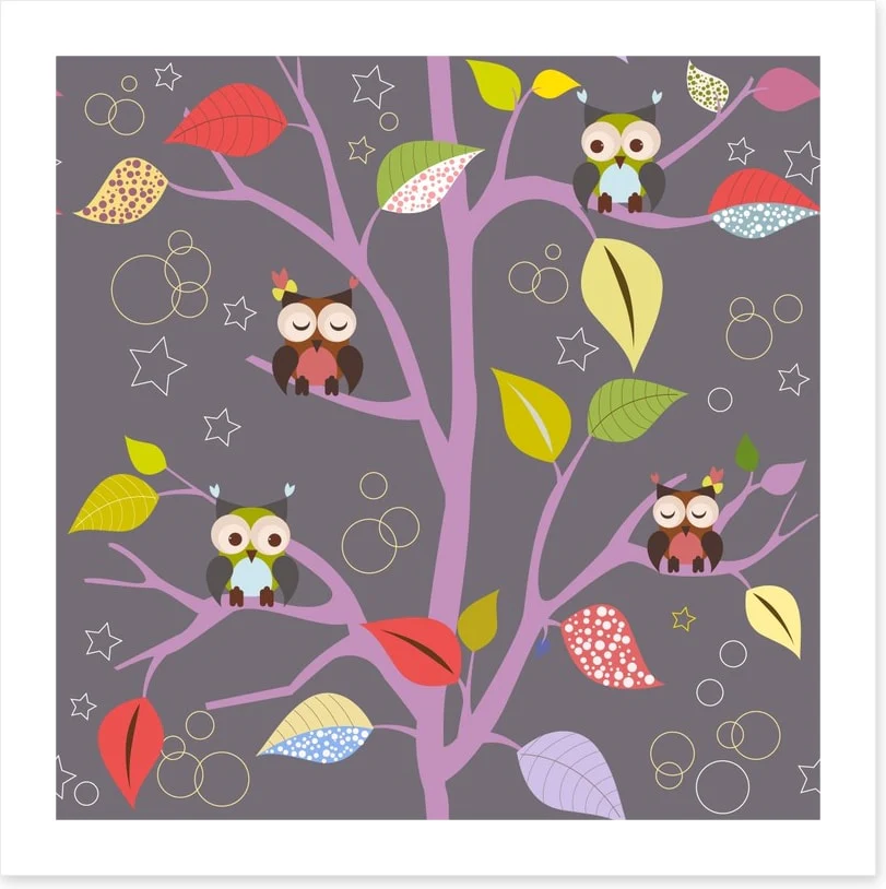 Fairytale tree with owls - Image 2