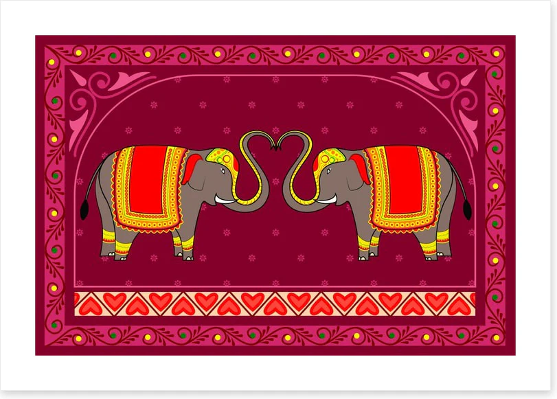 Festive Indian elephants - Image 2