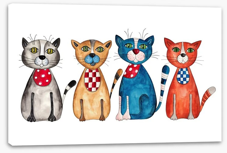 Four cats - Image 2