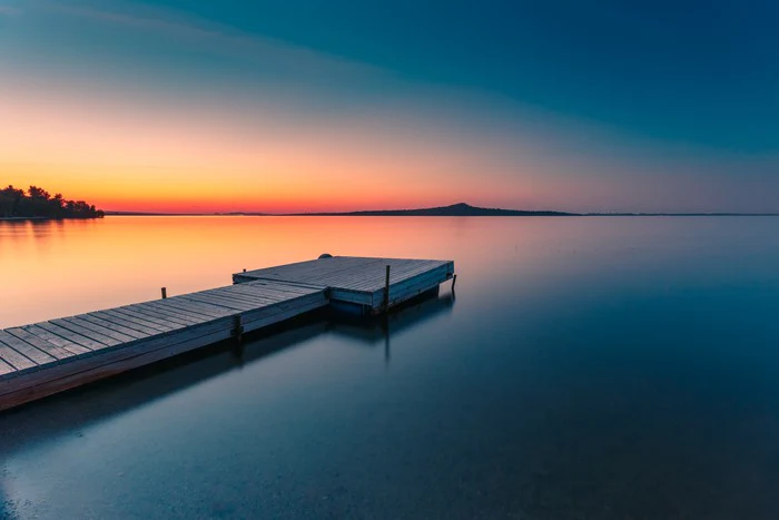 Gentle dusk jetty