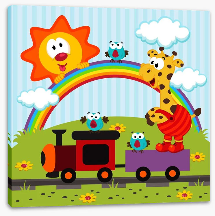 Giraffe travels by train - Image 2