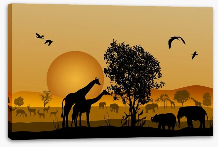 Golden safari sunset - Image 2