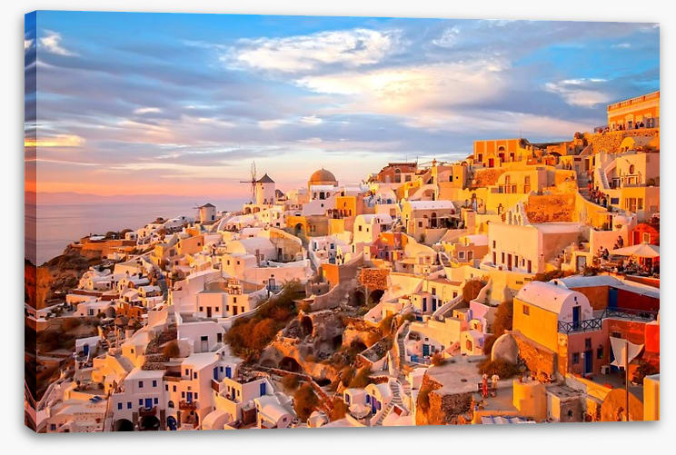 Golden Santorini sunset - Image 2