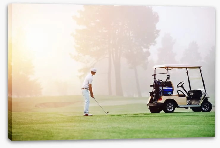 Golfer in the mist - Image 2