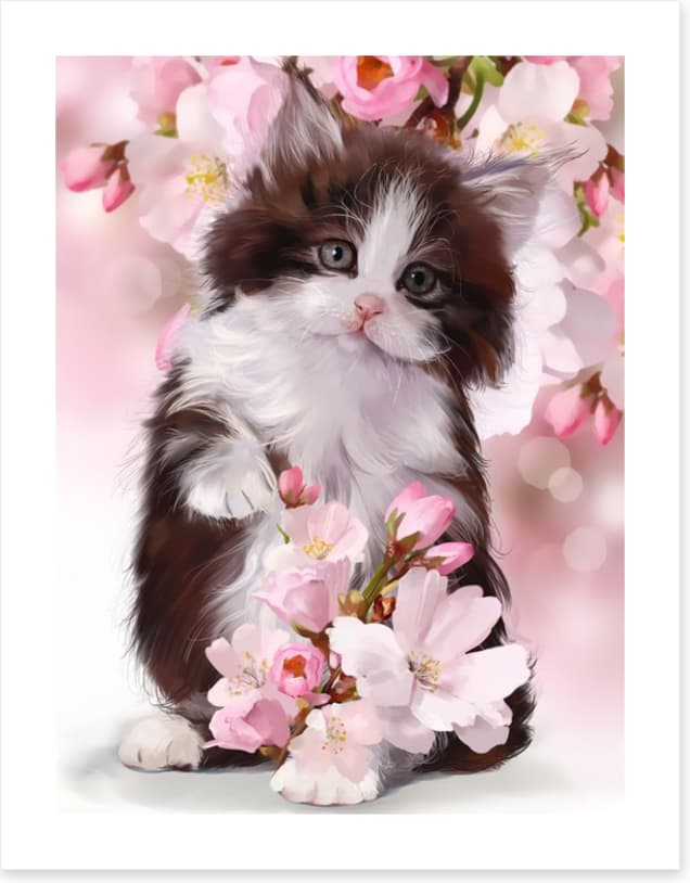 Kitten in the blossom - Image 2