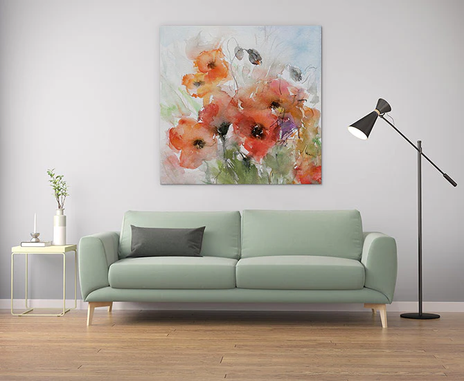 Watercolour poppies - Image 3