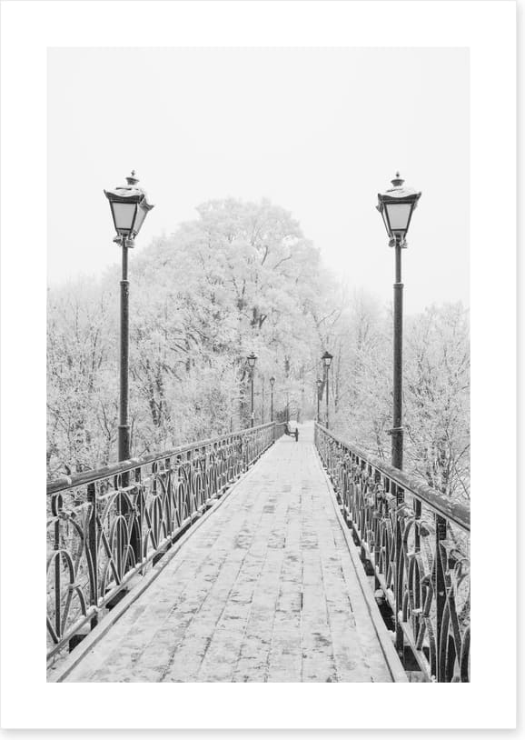 Lovers Bridge in winter - Image 2