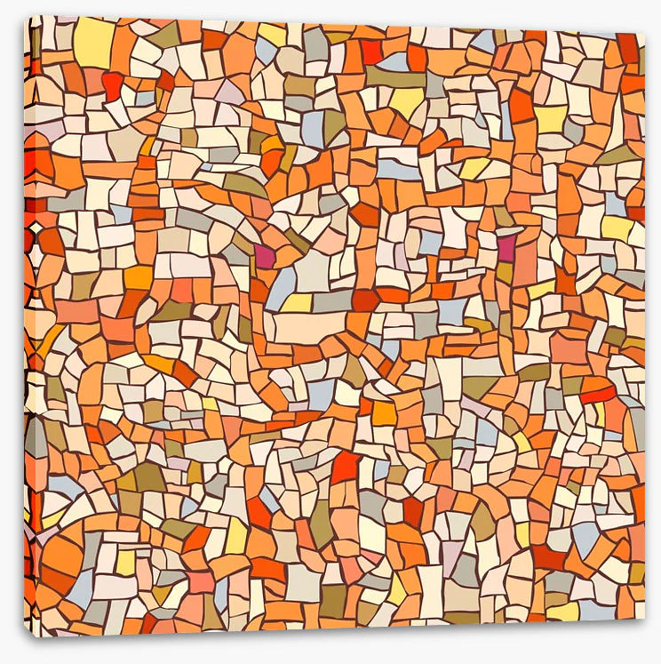 Marble orange mosaic - Image 2