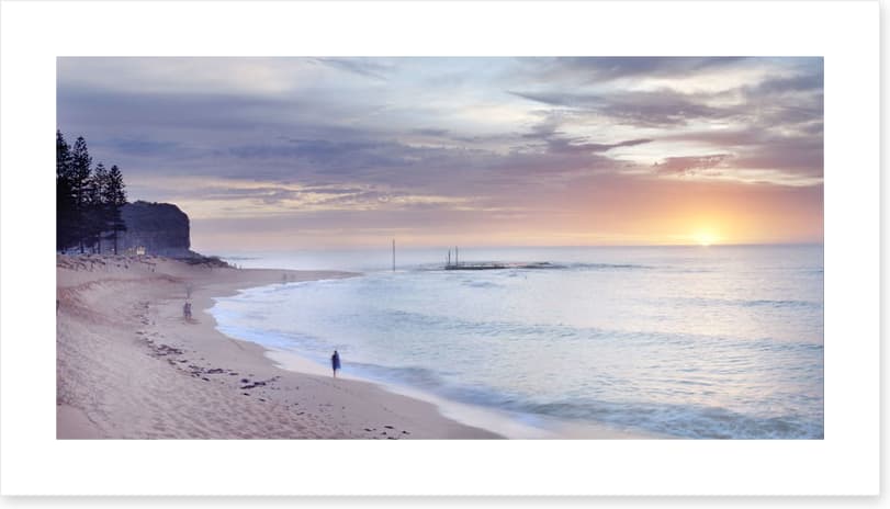 Mona Vale beach landscape at dawn - Image 2