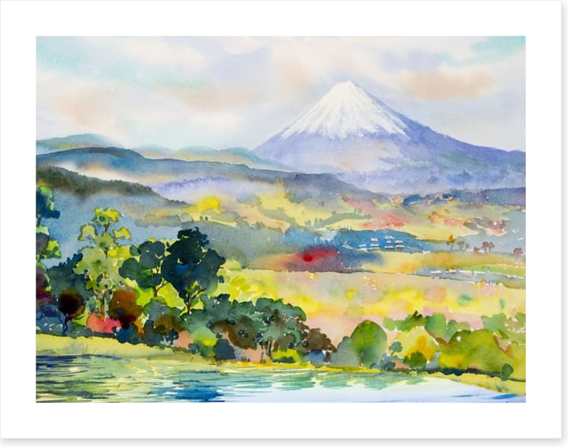 Mount Fuji from the lake - Image 2