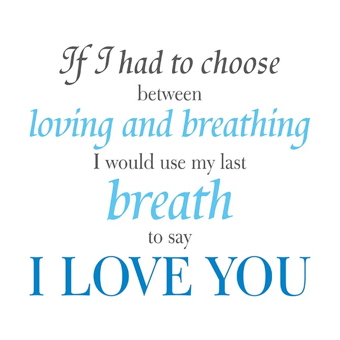 My last breath