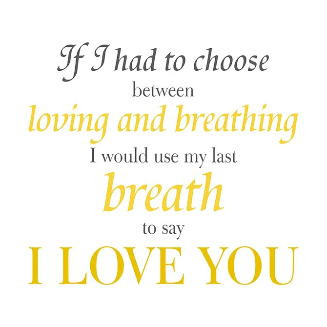 My last breath