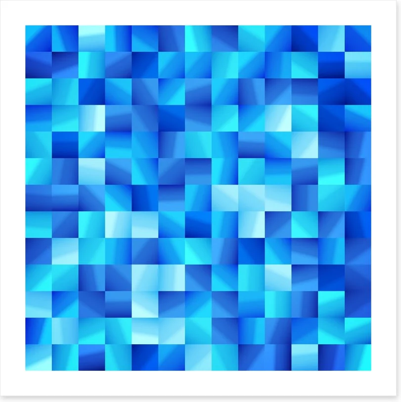 Ocean blue mosaic - Image 2