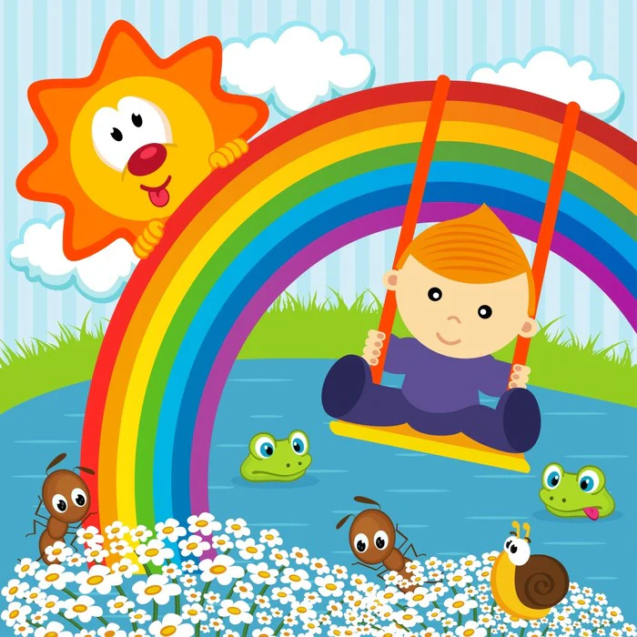 On the rainbow swing