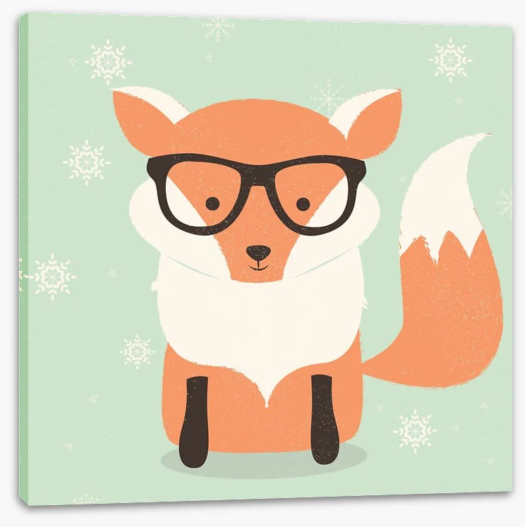 Orange fox with snowflakes - Image 2