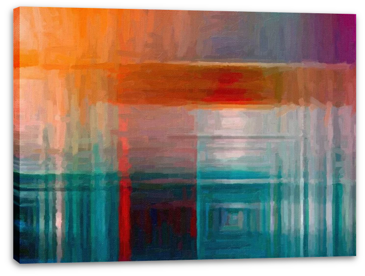 Orange on aquamarine - Image 2