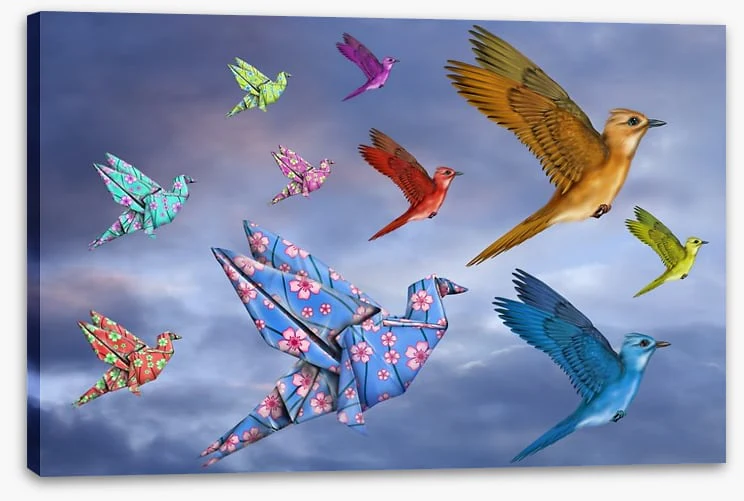 Origami bird dreamscape - Image 2