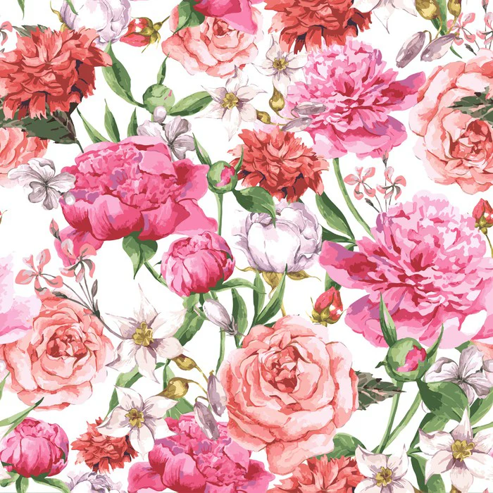 Peonies and Roses