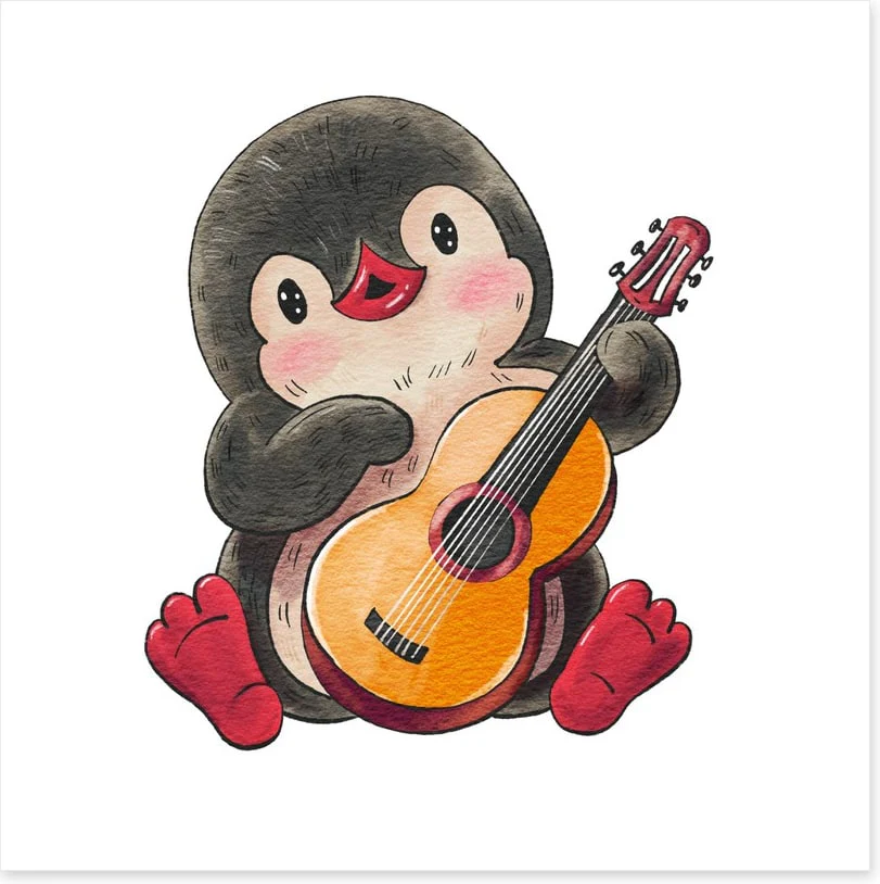 Pingu plays guitar - Image 2