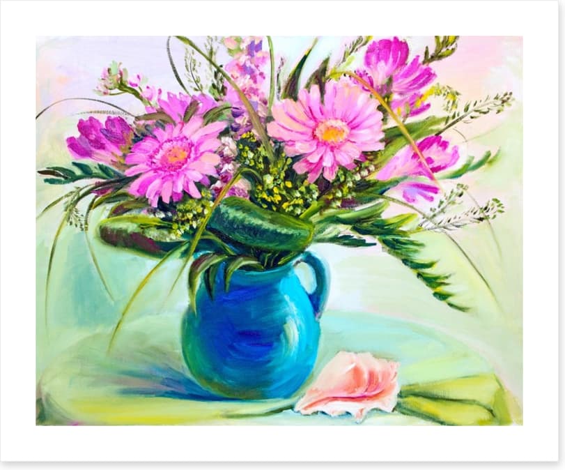 Pink gerberas in vase - Image 2