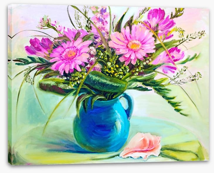 Pink gerberas in vase - Image 2