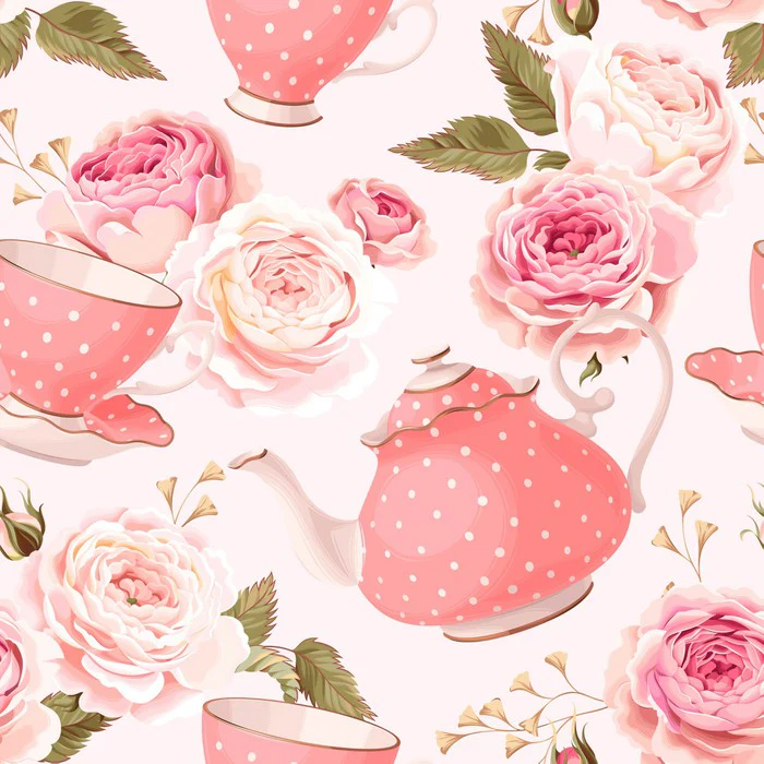 Pink rose tea