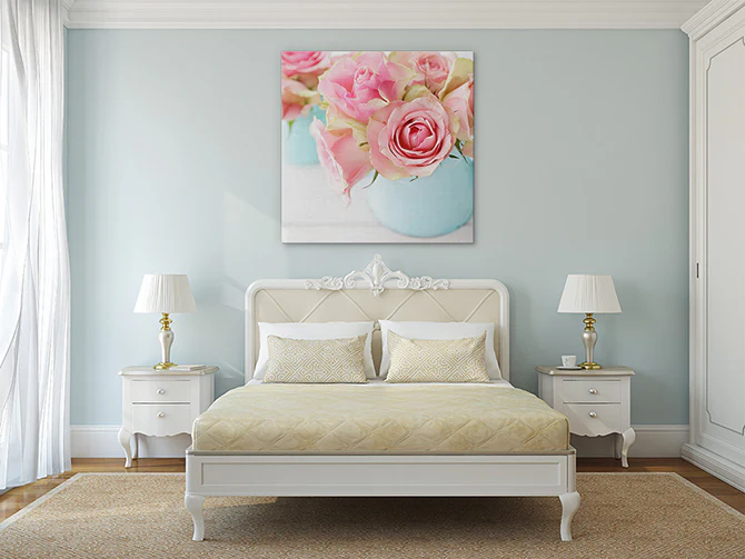 Pink roses in a vase - Image 3
