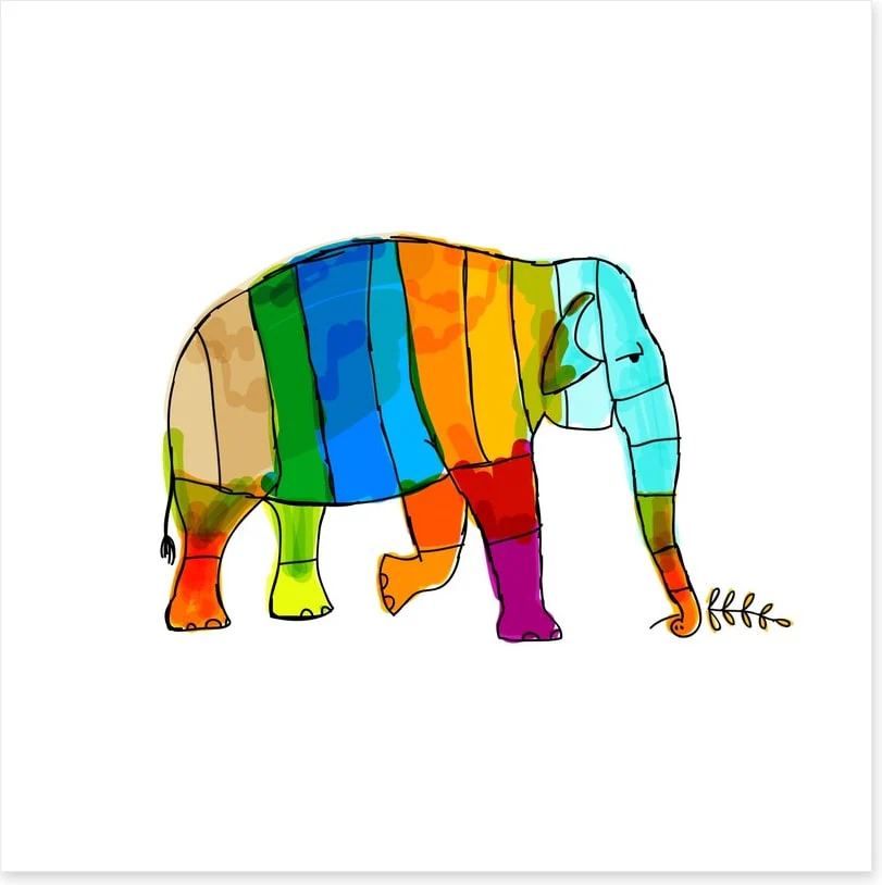 Rainbow elephant - Image 2