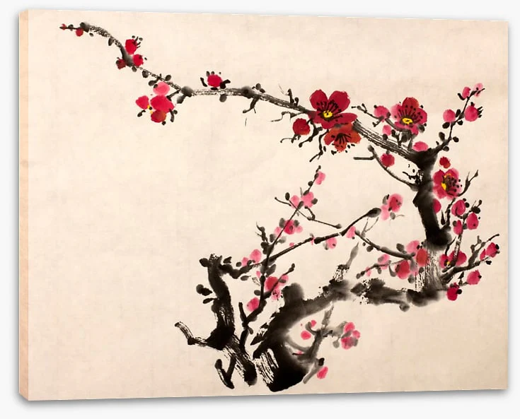 Red plum blossom - Image 2