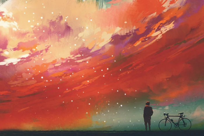 Red sky at night