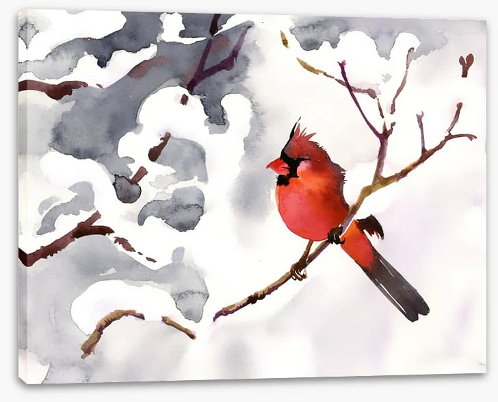 Red snow bird - Image 2