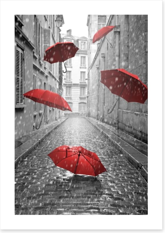 Red umbrellas - Image 2
